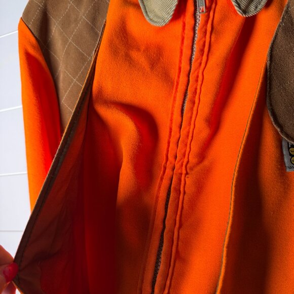 Vintage Bob Allen Hunting Jacket Sz. XL Orange and Brown Jacket, Multiple Pocket - Picture 8 of 14